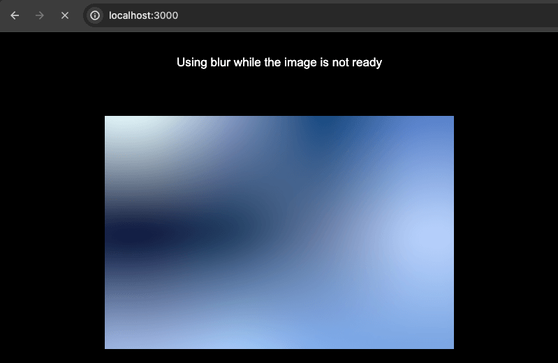 Blurred image being downloaded
