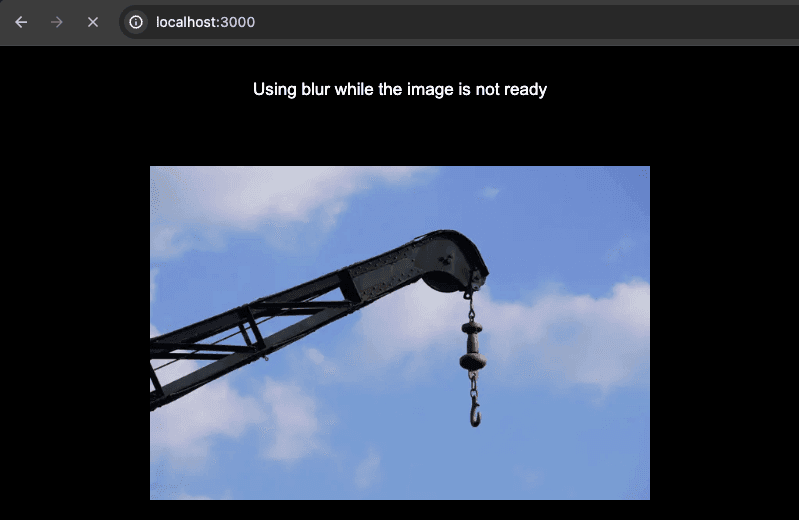 Downloaded image withour blur